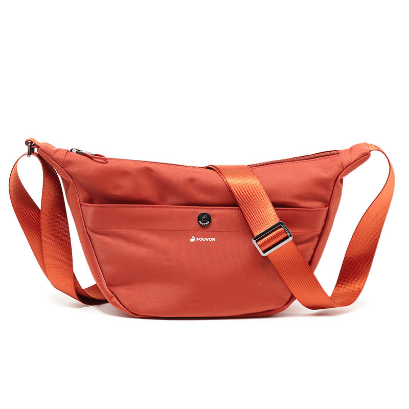 牛津布斜挎包女大容量通勤饺子包