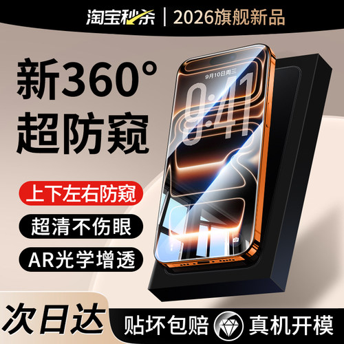 适用苹果系列新360度AR防窥膜