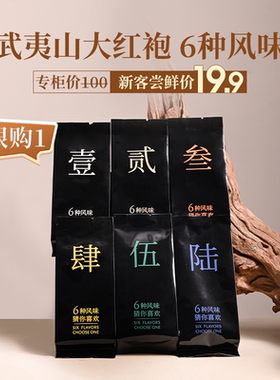 【新客尝鲜】孝文家茶武夷山大红袍茶叶岩茶乌龙茶叶试饮品鉴装