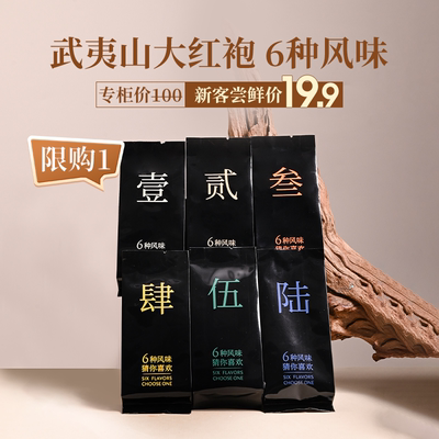 【新客尝鲜】孝文家茶岩茶大红袍乌龙茶叶武夷山茶叶试饮品鉴装