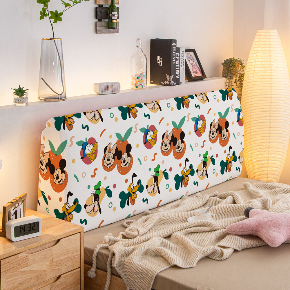 卡通米奇儿童卧室毛绒装饰床头罩