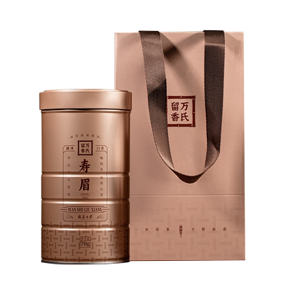 2024年万氏留香福鼎白茶磻溪桑海寿眉散茶罐装寿眉70克