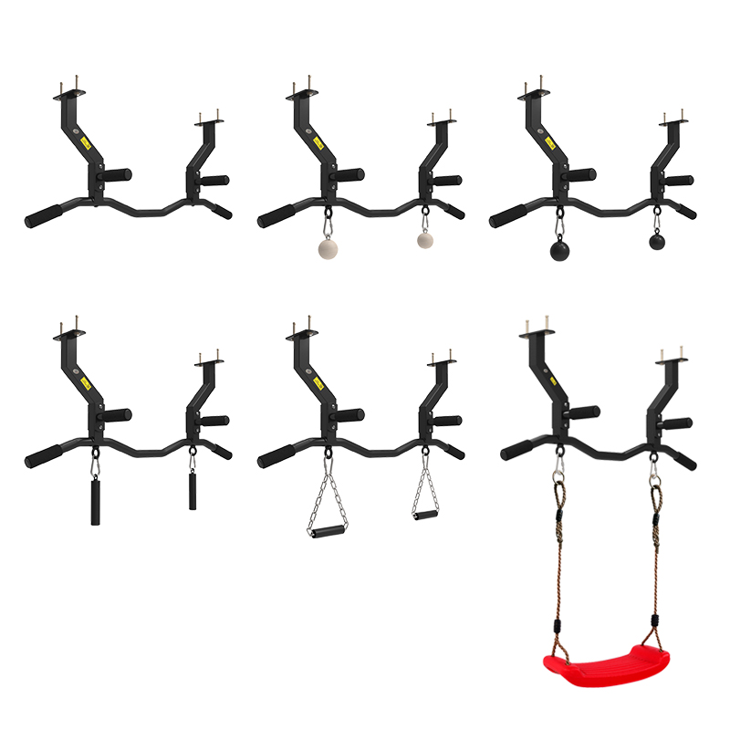 东际梁下安装引体向上单杠杆指腕引体握力球练臂力量训练健身器材