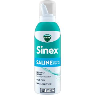 USA直邮 Vicks Sinex Saline鼻喷雾剂无药超细雾缓解清洁粘液