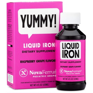 美国直邮NovaFerrum 婴幼儿滴剂液体铁补充1mL 剂量含 15mg 无糖