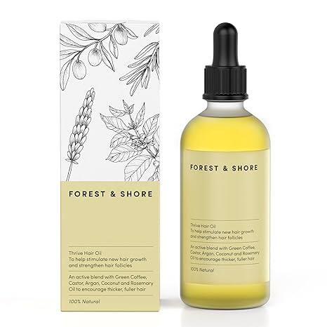美国直邮Forest & Shore Hair Growth Oil护发精油受损头发精华油