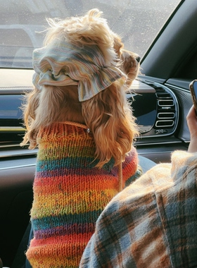 美卡宠物毛衣手工编织毛线编织毛衣宠物衣服狗狗衣服猫咪衣服