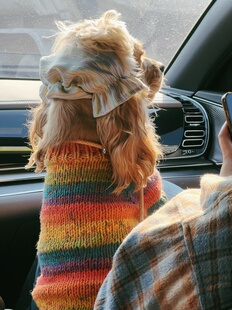 美卡宠物毛衣手工编织毛线编织毛衣宠物衣服狗狗衣服猫咪衣服