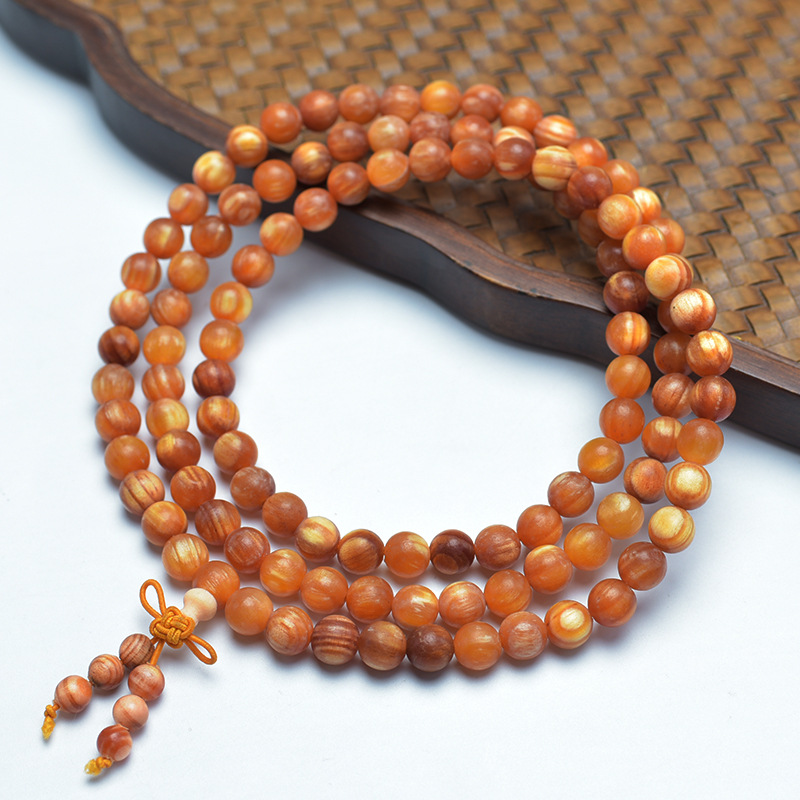 帝血龙木手串20全透光东北沉香松明子手链男女108念珠佛珠