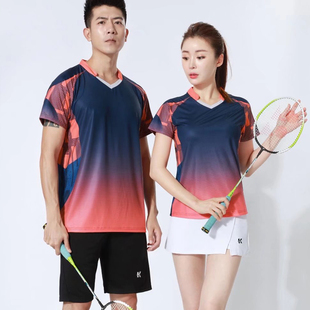 速干2024新款 运动服定制 排球网球乒乓球衣男款 高端羽毛球服女套装
