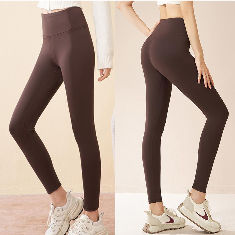 冬季加绒高腰提臀紧身瑜伽裤女