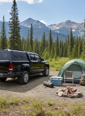 适用于10-23年大众皮卡AMAROK皮卡改装后斗货箱高盖三面开窗带锁