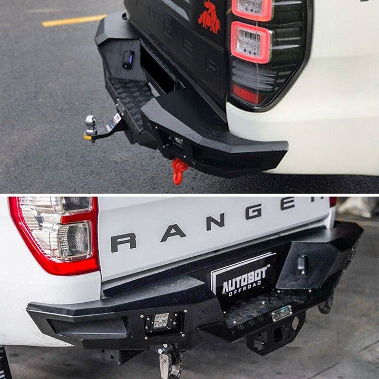 适用于12-21年福特RANGERE T6T7T8皮卡改装后杠竞技杠防撞杠带灯