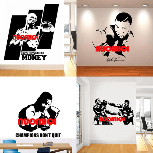 传奇迈克泰森墙拳馆会所玻璃贴纸
