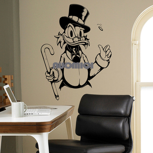 唐老鸭俱乐部主角史高治麦克老鸭卡通贴画 Duck Tales Scrooge