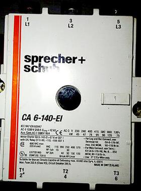 议价斯普雷彻sprecher+schuh接触器 CA6-140-EI-220  CA6-140-EI-