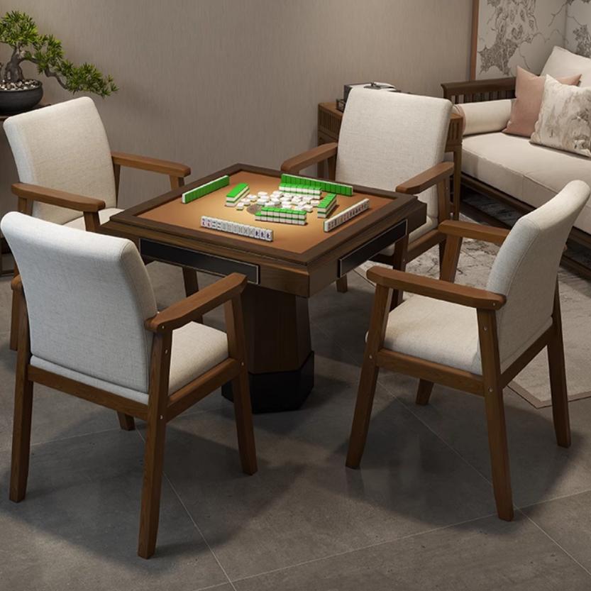 麻将椅棋牌室专用实木沙发椅舒适久坐麻将馆茶楼凳子家用靠背椅子