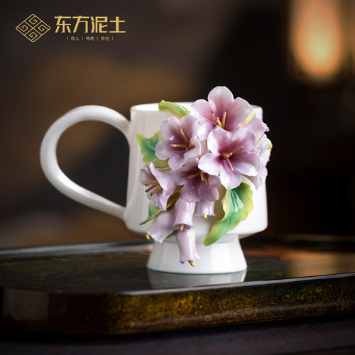 【非遗手工】陶瓷瓷花咖啡杯水杯