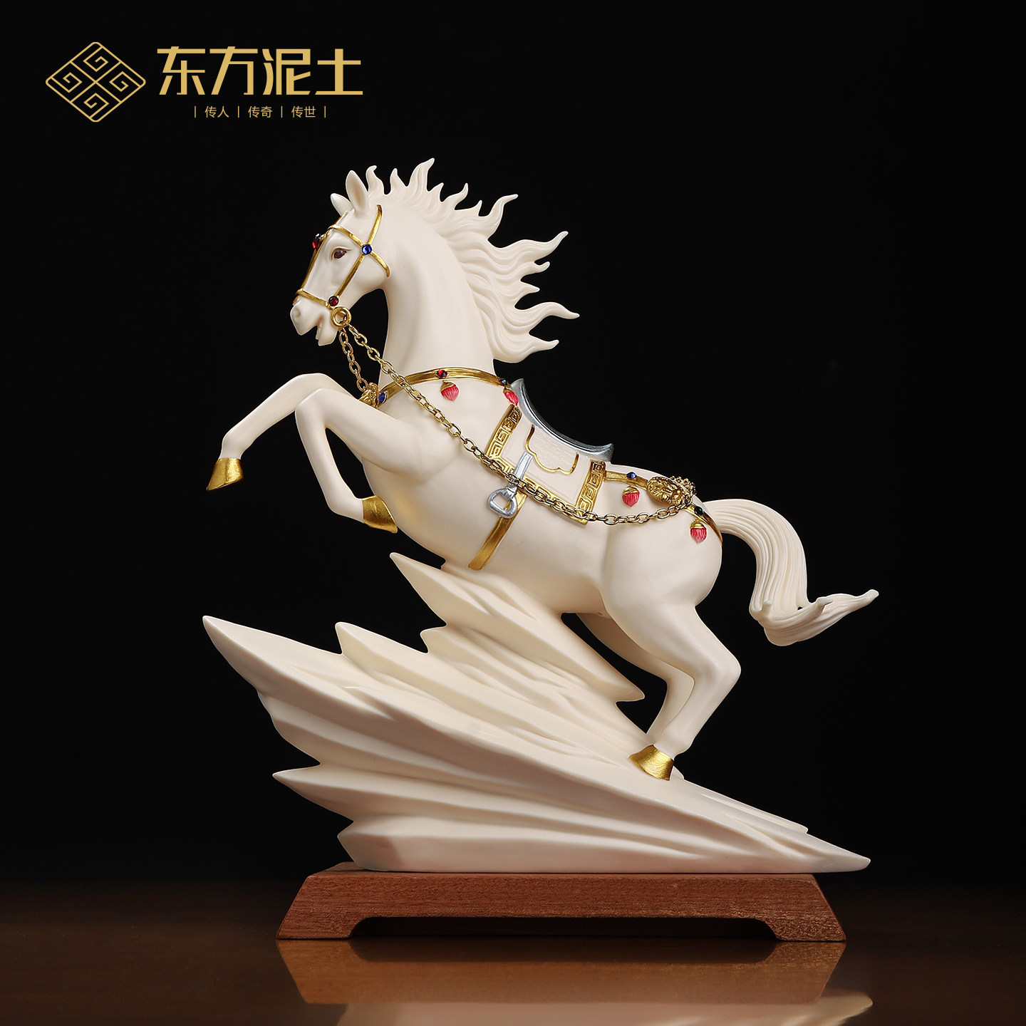 【战马】陶瓷马摆件高端礼物