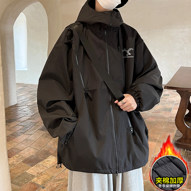 春季青少年男生冲锋衣外套男潮流初中生高中学生上衣服春秋款百搭