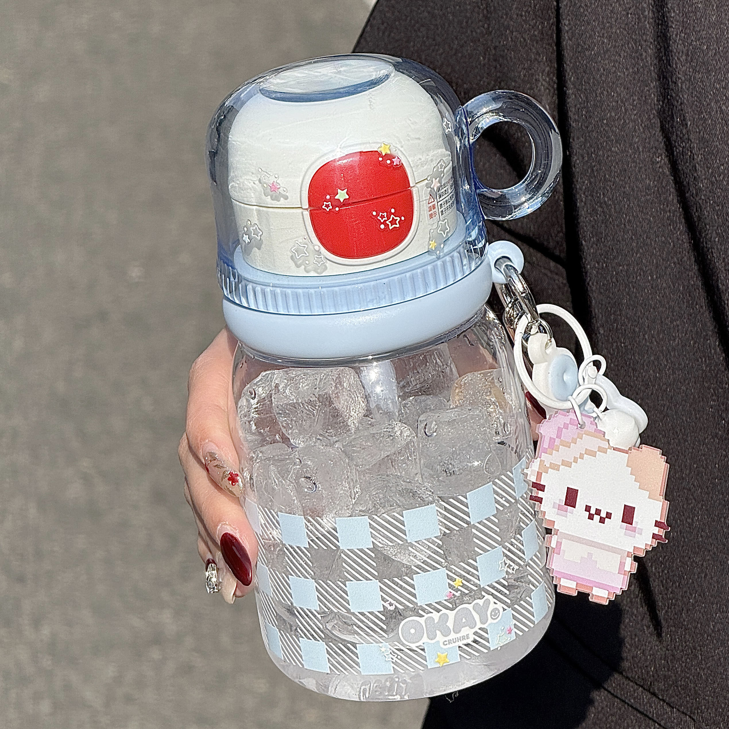 高颜值tritan塑料水杯夏天大容量便携吸管杯男女学生运动随行杯子