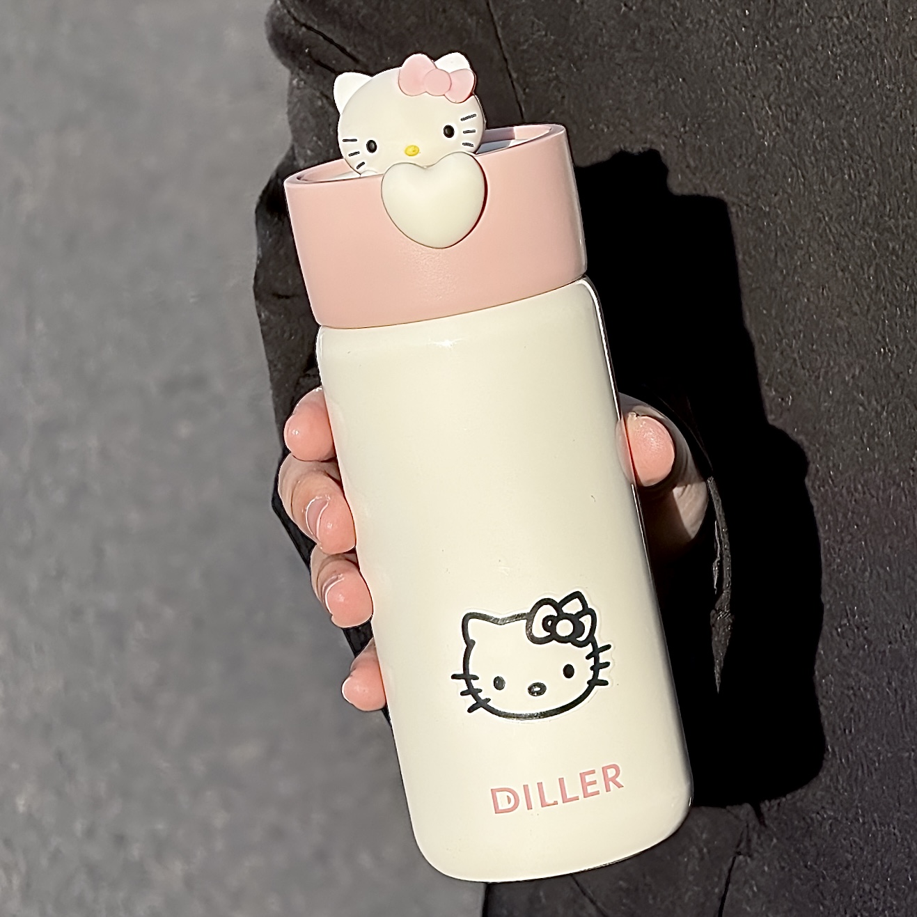 hellokitty316不锈钢保温杯女小巧便携高颜值办公室带茶隔泡茶杯
