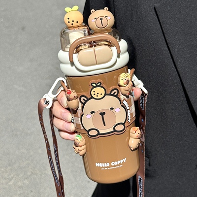 316不锈钢双饮保温杯大容量