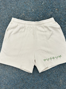 原D新款美式复古街头滑板潮牌MOPQ纯棉印花宽松短裤三分居家休闲