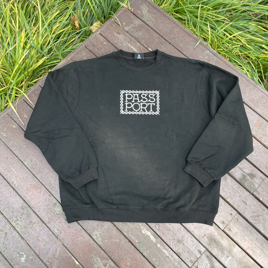 原新款澳洲滑板街头潮牌PSPT复合棉加绒美式宽松落肩短粗套头卫衣