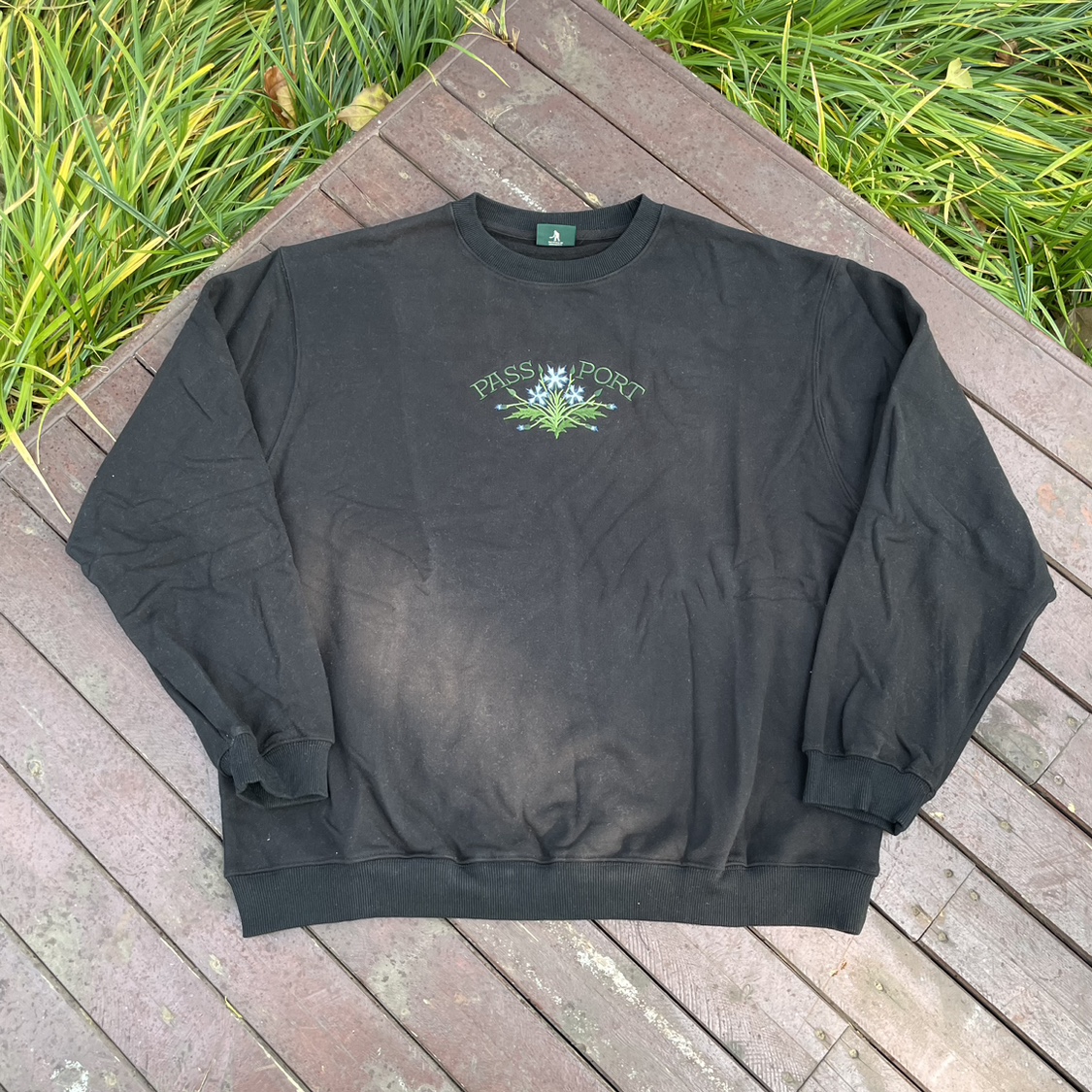 原新款澳洲滑板街头潮牌PSPT复合棉加绒美式宽松落肩短粗套头卫衣