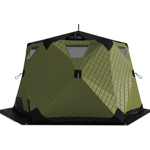 六角冰钓屋加厚帐篷户外露营装备冬钓帐篷加棉冬季保暖防寒防风