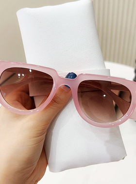 墨镜女潮高级圆脸太阳镜男士2025年新款开车防紫外线眼镜大脸显瘦