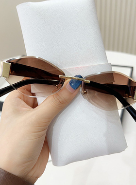 2025春夏新款小脸墨镜女防紫外线大脸显瘦高级感太阳镜街拍潮度假