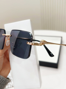 墨镜2025新款潮女太阳镜圆脸网红款时尚防紫外线开车gm眼镜男显瘦