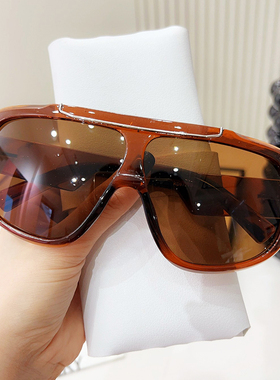 太阳镜女2025年新款防晒港风大脸墨镜男夏显脸小圆脸防紫外线骑行