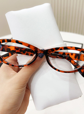 防辐射眼镜女款护眼睛男韩版抖音平光镜框架街拍个性近视可配度数