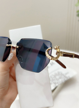 太阳镜女2025年新款防晒港风大脸gm墨镜夏显脸小圆脸防紫外线眼镜