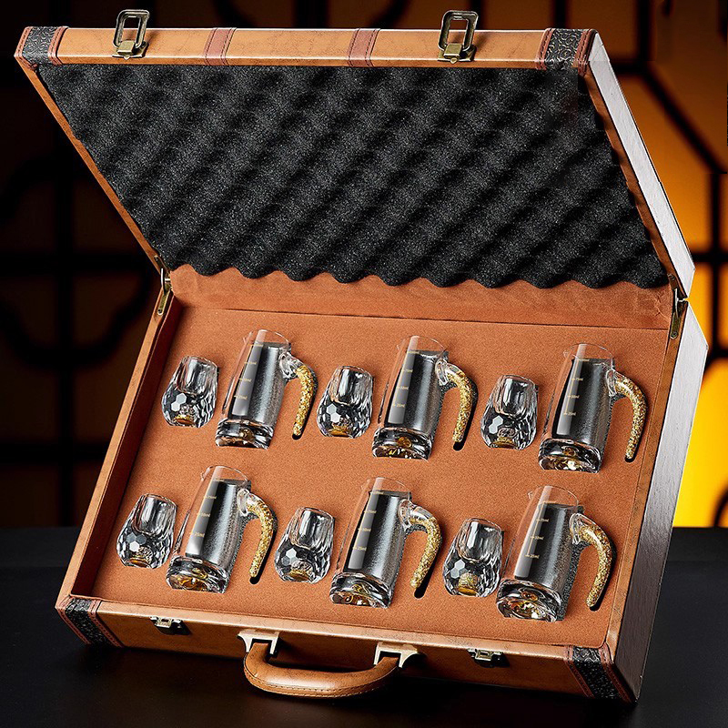 轻奢高档白酒杯送礼礼盒套装