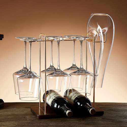 勃艮第红酒杯套装水晶醒酒器大肚高脚葡萄酒杯子家用酒具轻奢高档