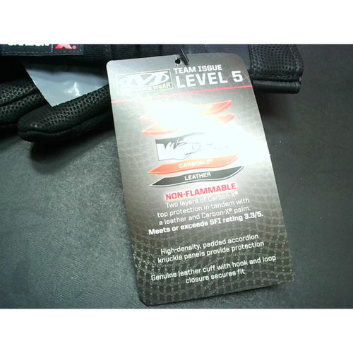 Mechanix Wear 3RNV9 CarbonX Level 5 (M) 球队发行手套(黑色 -