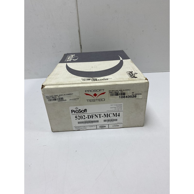 ProSoft Prolink 5202-DFNT-MCM4,以太网/IP 到 Modbus M/S 多端