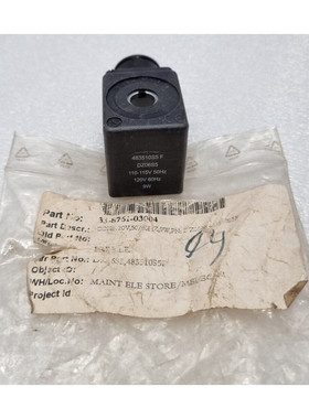 Parker 483510S5F Solenoid Valve Coil 110-115V 50Hz 120V 60Hz