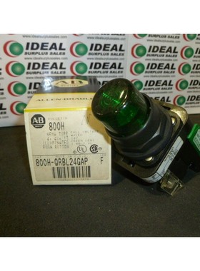 Botón Pulsador Iluminado Verde ALLEN BRADLEY 800H-QRBL24GAP