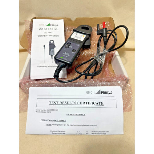 GMC-I Prosys CP- 30 Current Clamp, 30A DC Max, AC/DC Adapter