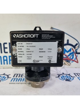 Ashcroft B462B X07 Pressure Switch 15A 125/250Vac 200Psi