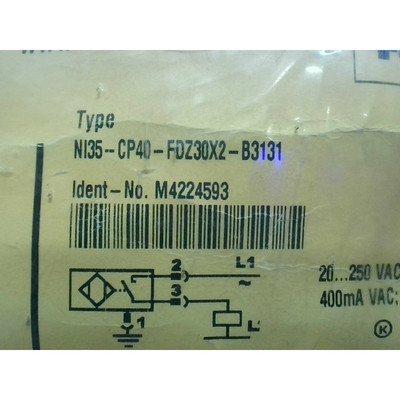 Sensor De Proximidad Turck NI35-CP40-FDZ30X2-B3131 - Sellado