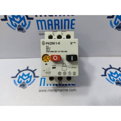 Klockner Moeller PKZM1-6 Motor Circuit Breaker 6A 660V AC 3
