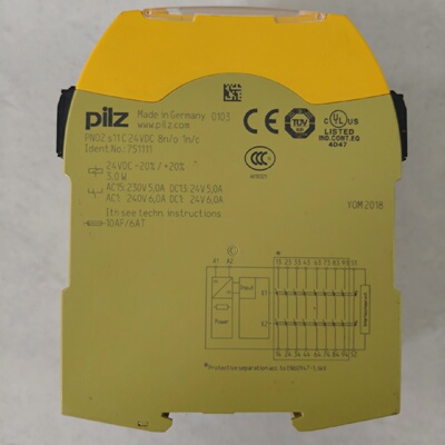 NEW PILZ 751111 PNOZ s11 C 24VDC 8 no 1 nc  SAFETY RELAY MAD