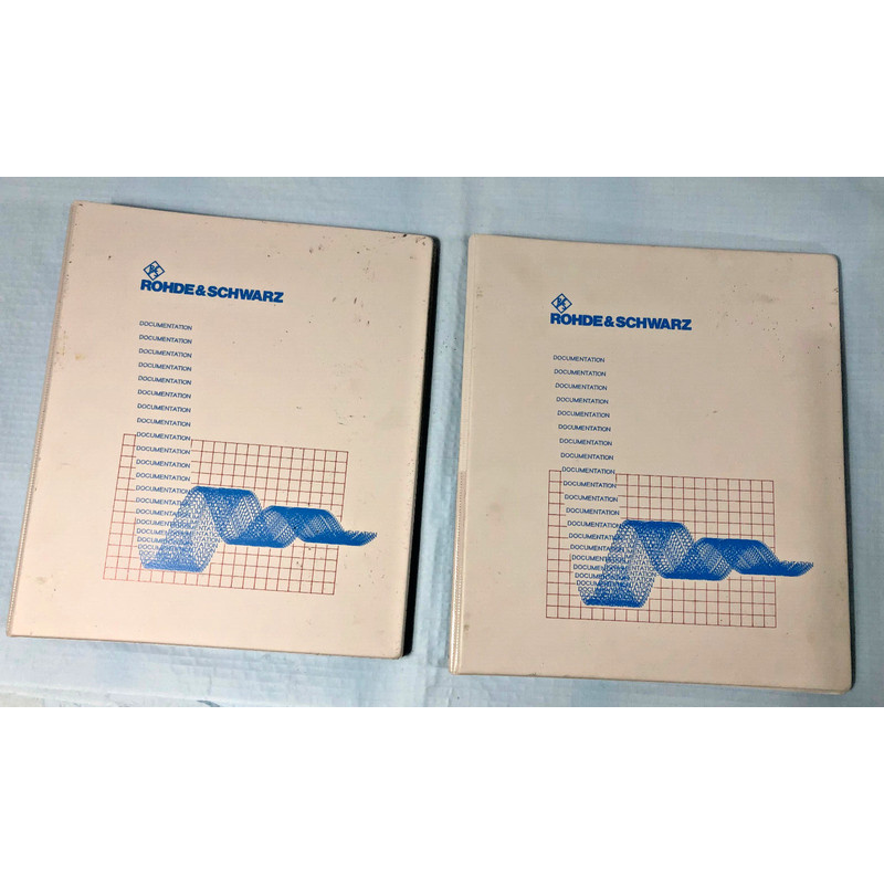 Rohde & Schwarz URV35 Level Meter Manuals -2 Manuals ( No Le