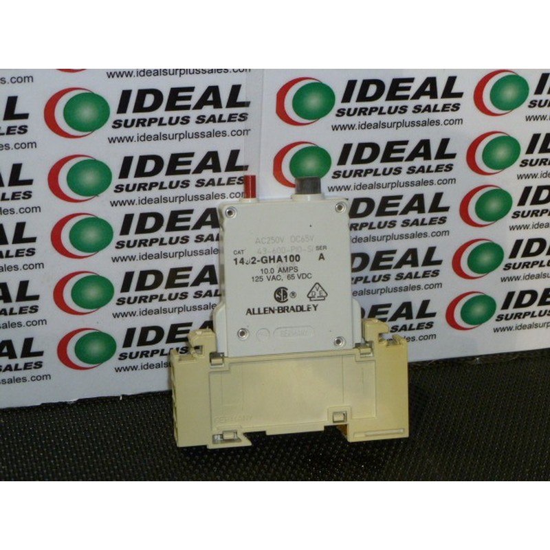 Allen Bradly 1492-GHA100 Disyuntor 10.0AMP 125VAC 65VDC Nuev